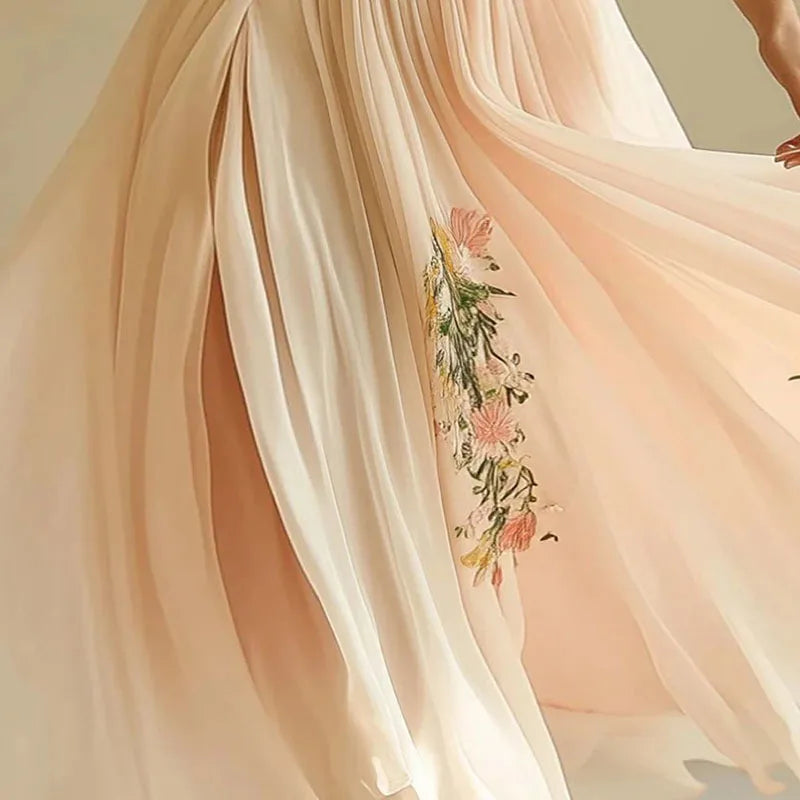 Sarah | Elegant party dresses with V-neck and high waist