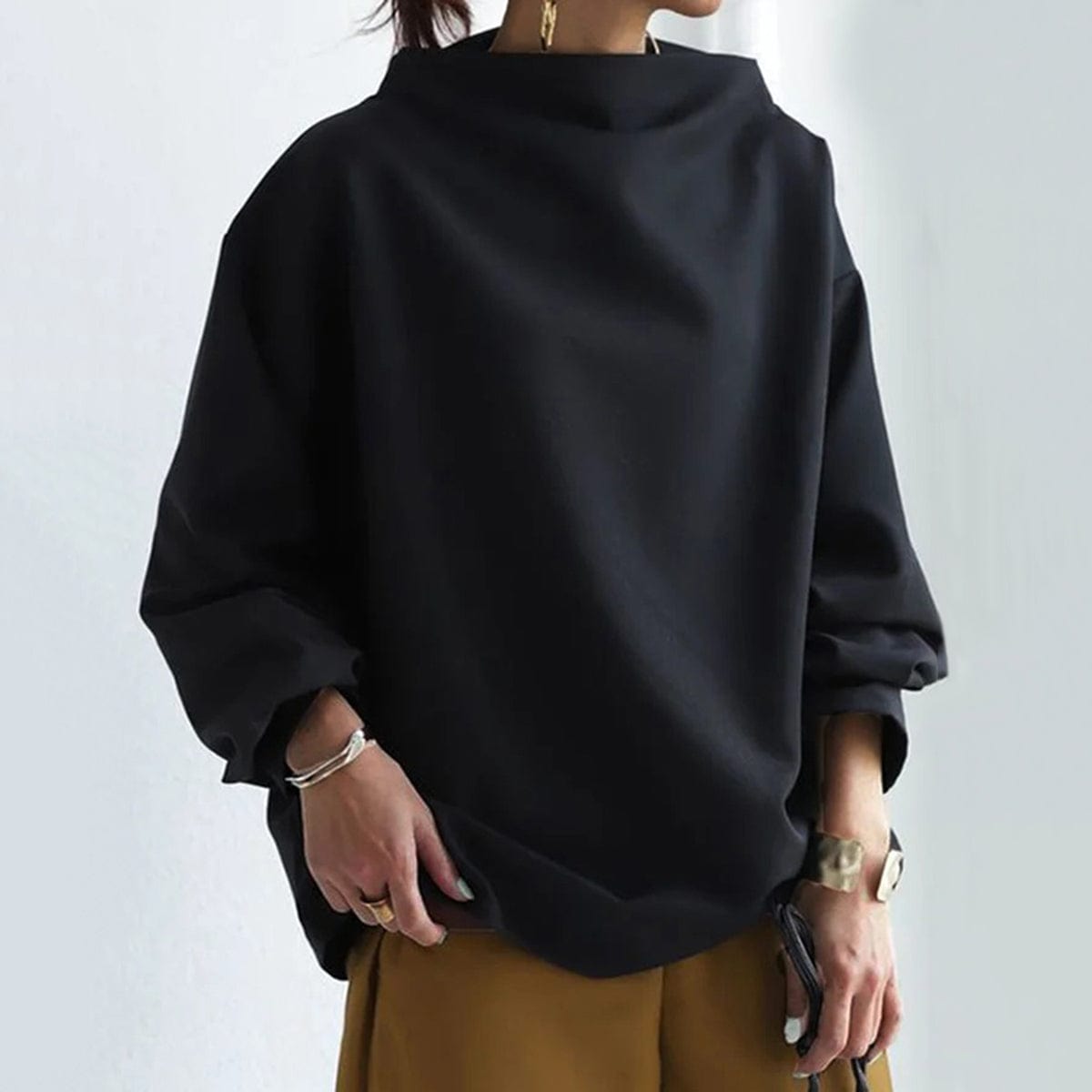 Mika |  High Neck Pullover