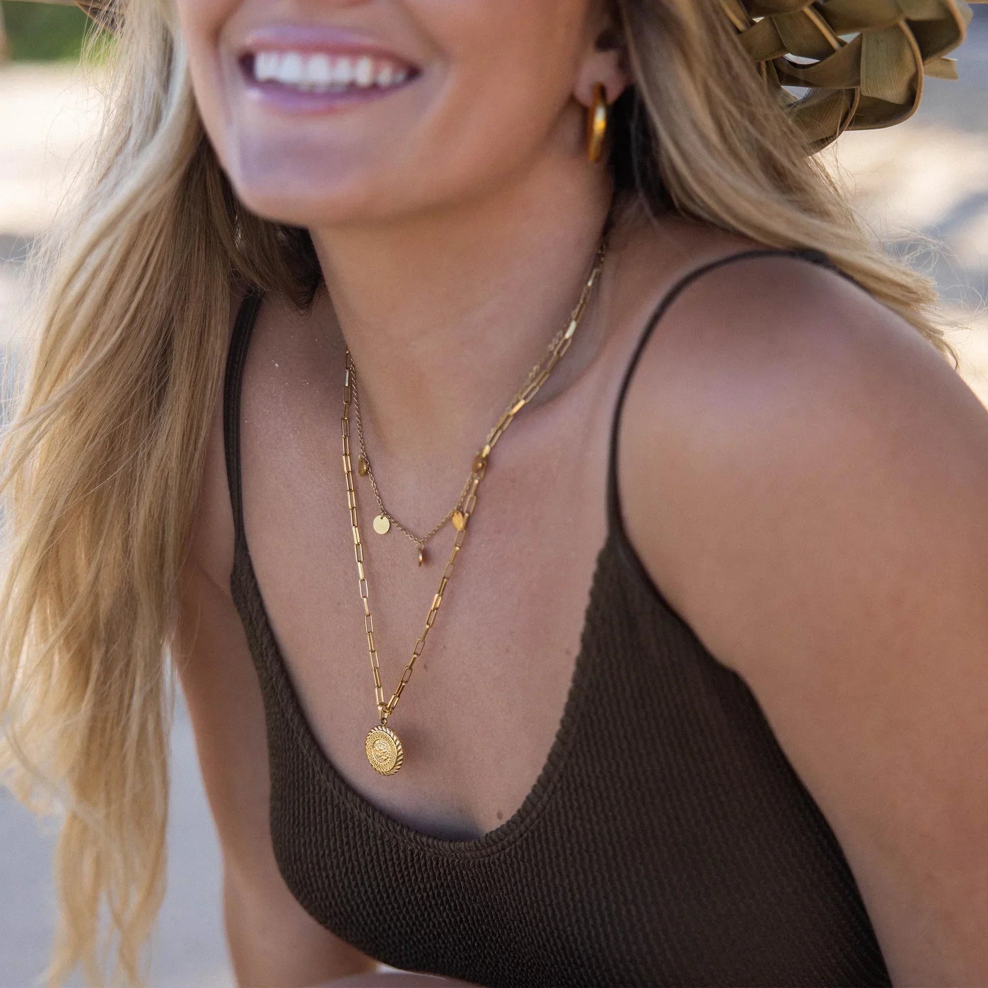 Zara Funky Buddha Necklace | Gold