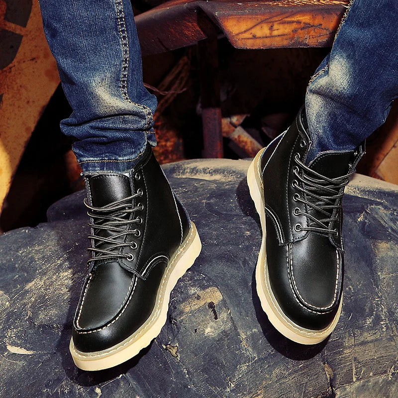 Samuel I Genuine Leather Retro Boots