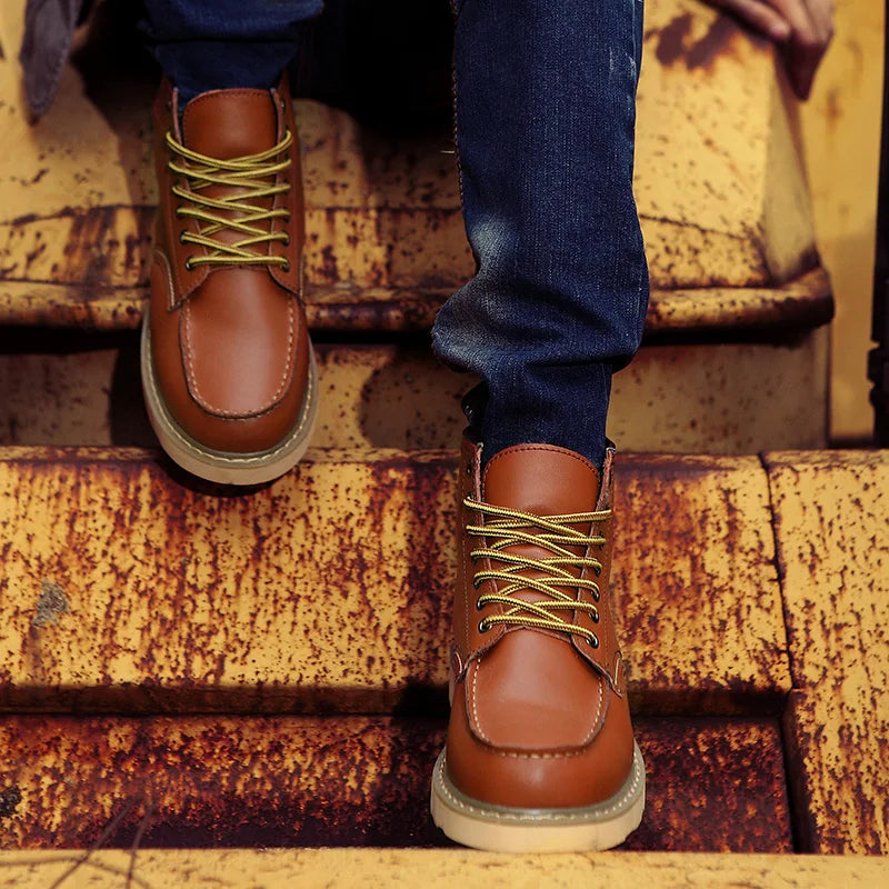 Samuel I Genuine Leather Retro Boots