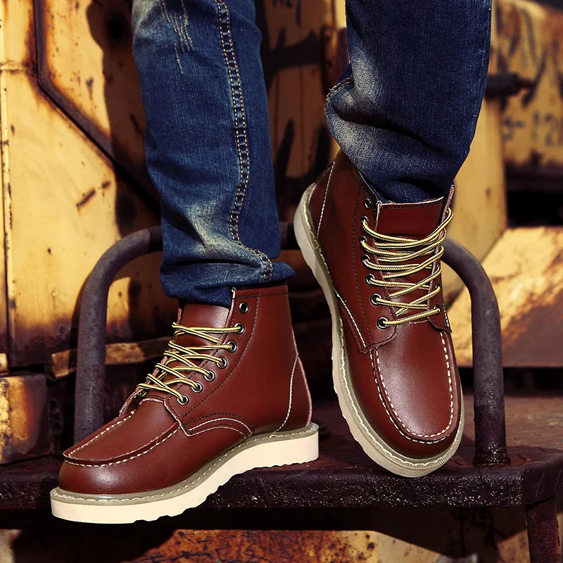 Samuel I Genuine Leather Retro Boots