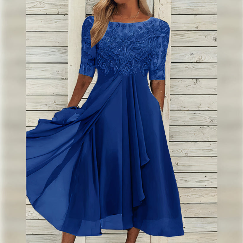 Arabella  | Elegant lace midi dress
