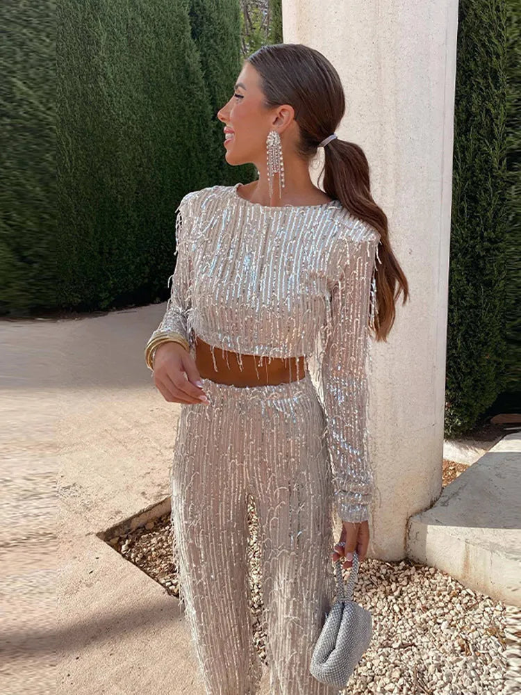 Greta | Shiny Embellished Set
