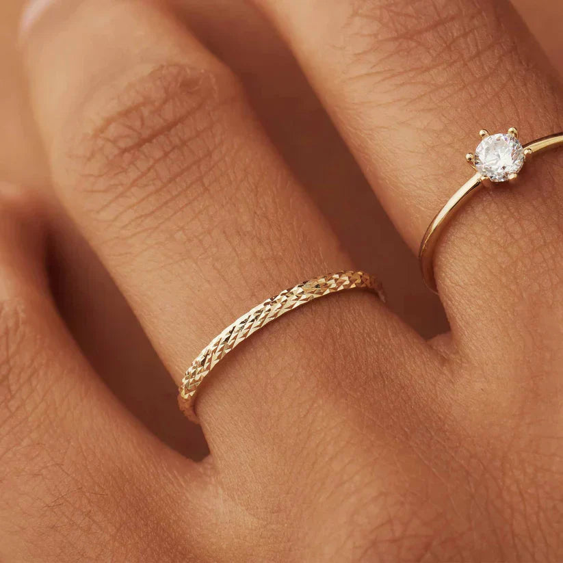 Jade Trellis Ring | Gold