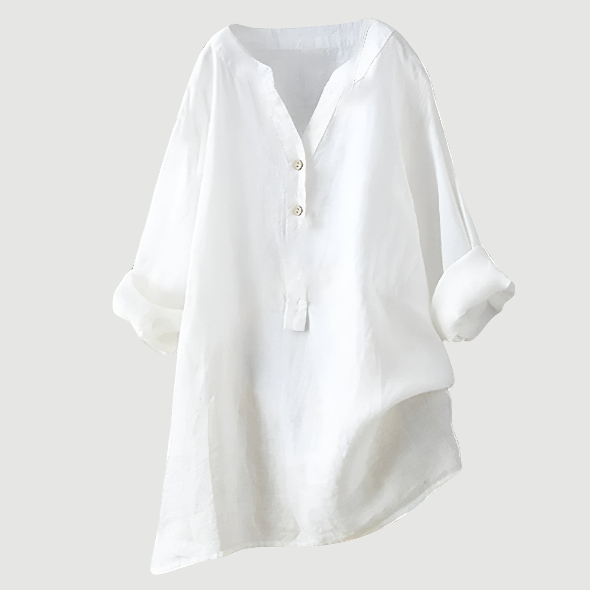 Freja™ - Airy and Comfortable Linen Shirt with Buttons