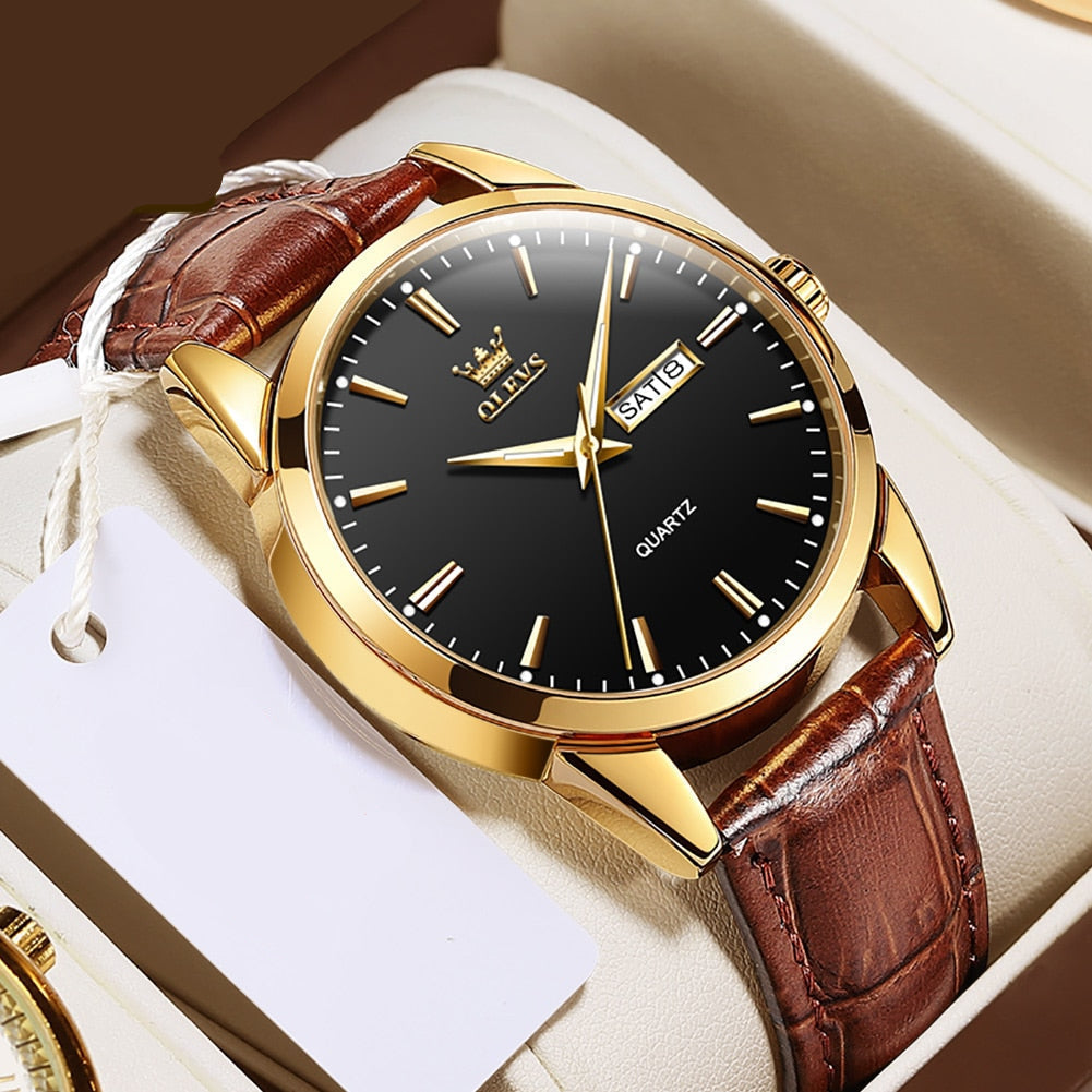 Luxury Business Leather Watch™ Olsen & Olsen