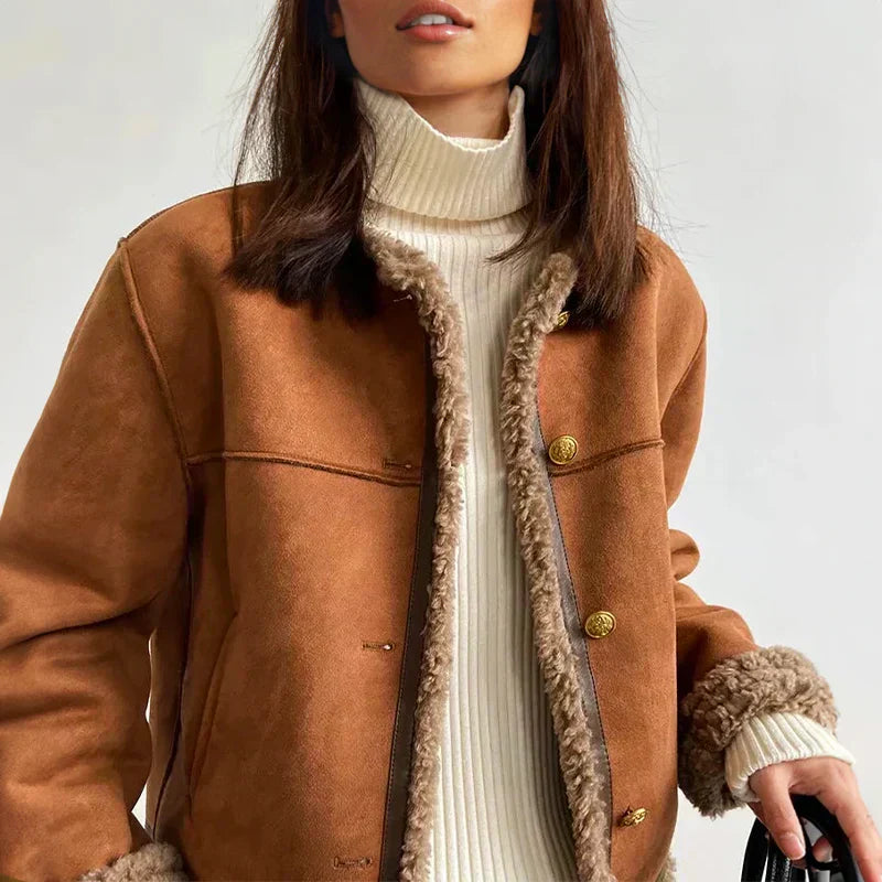 Eviana | WARM AND REFINED LEATHER JACKET