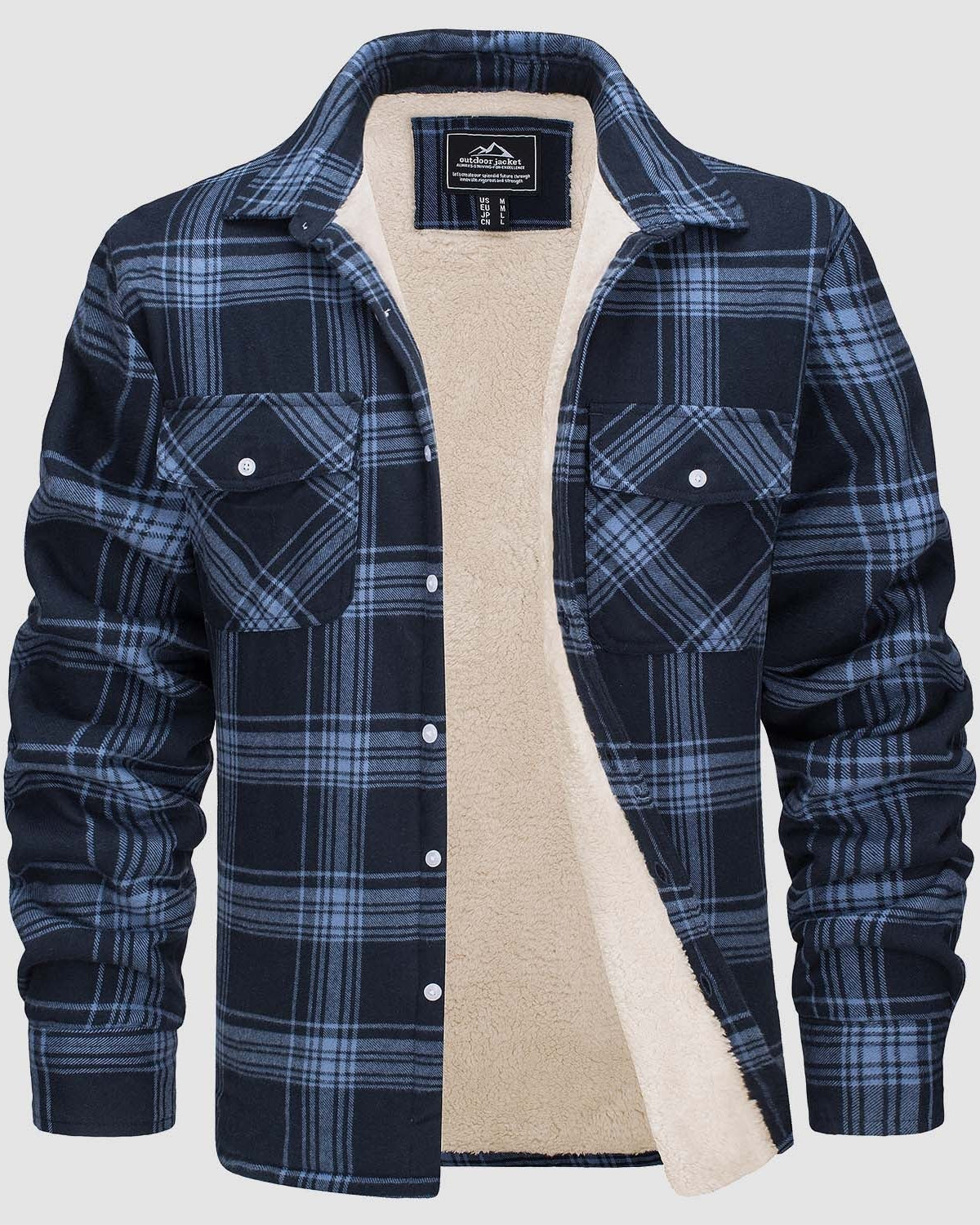 Klaus™ | Warm and Quilted Checkered Overshirt