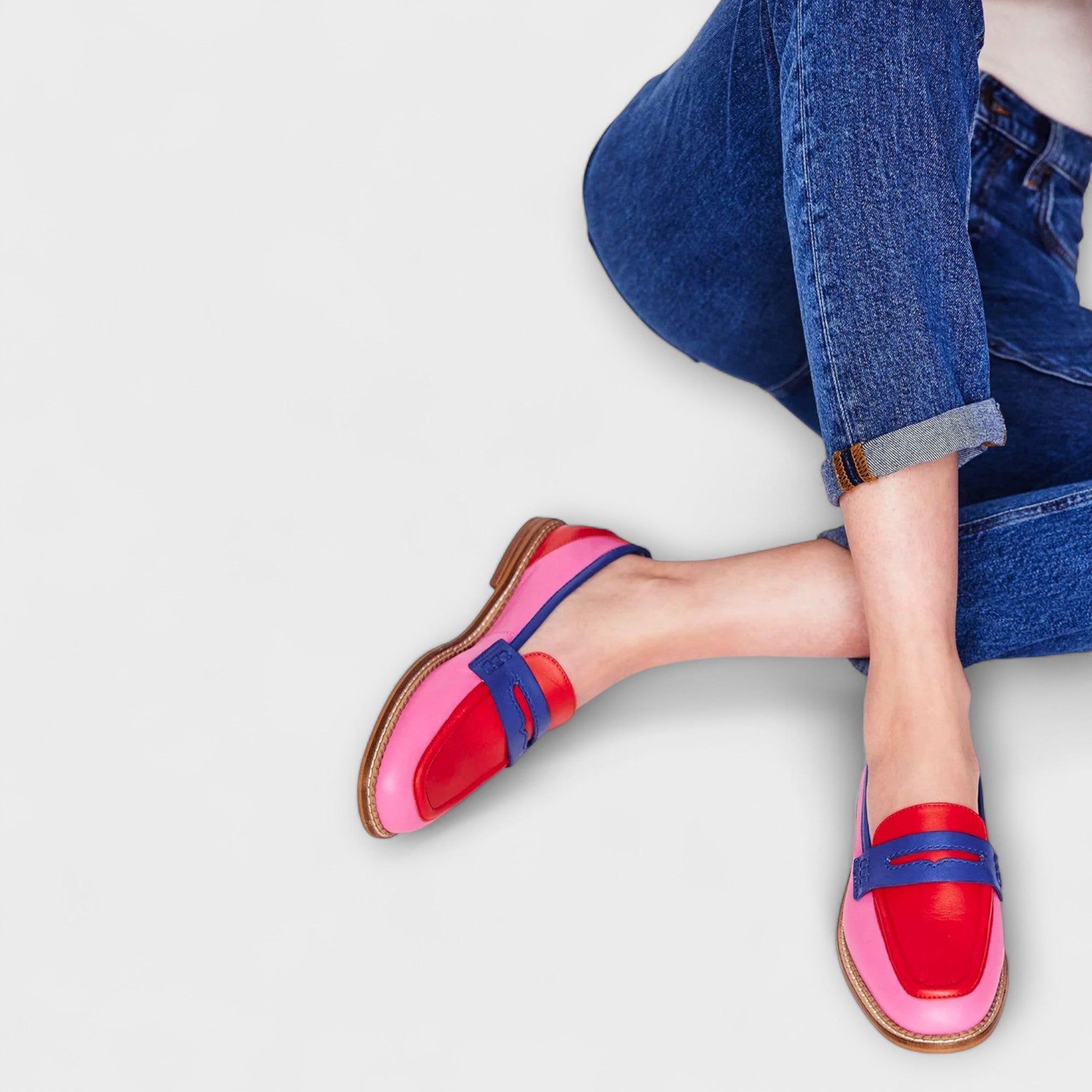 Maris – Colorful patchwork with round toe