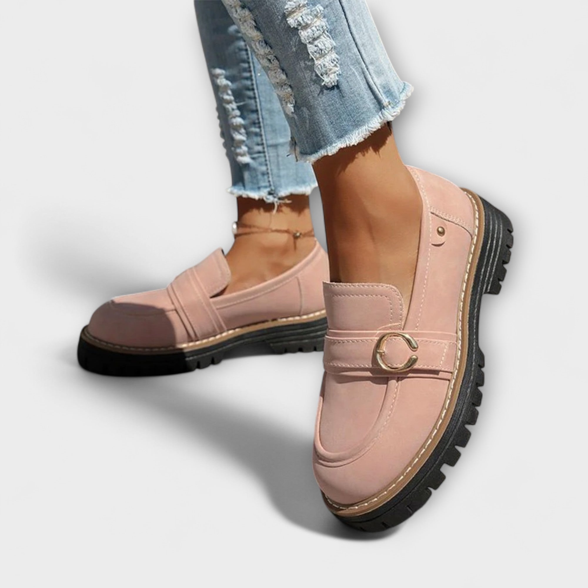 Fiora – Casual Loafers with Round Toe