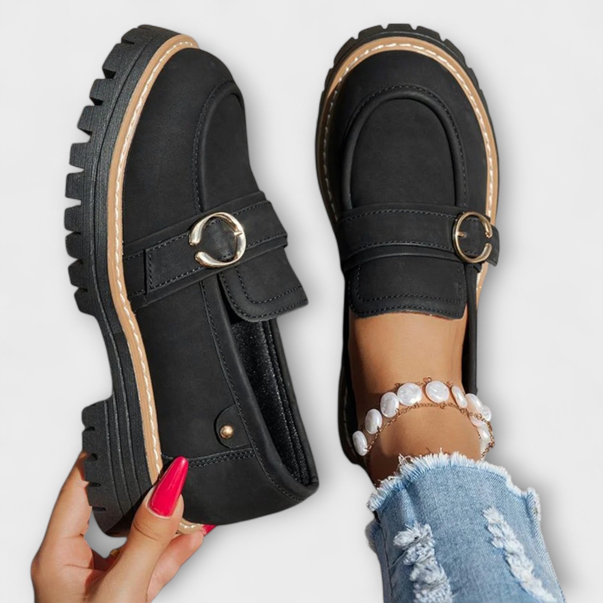 Fiora – Casual Loafers with Round Toe