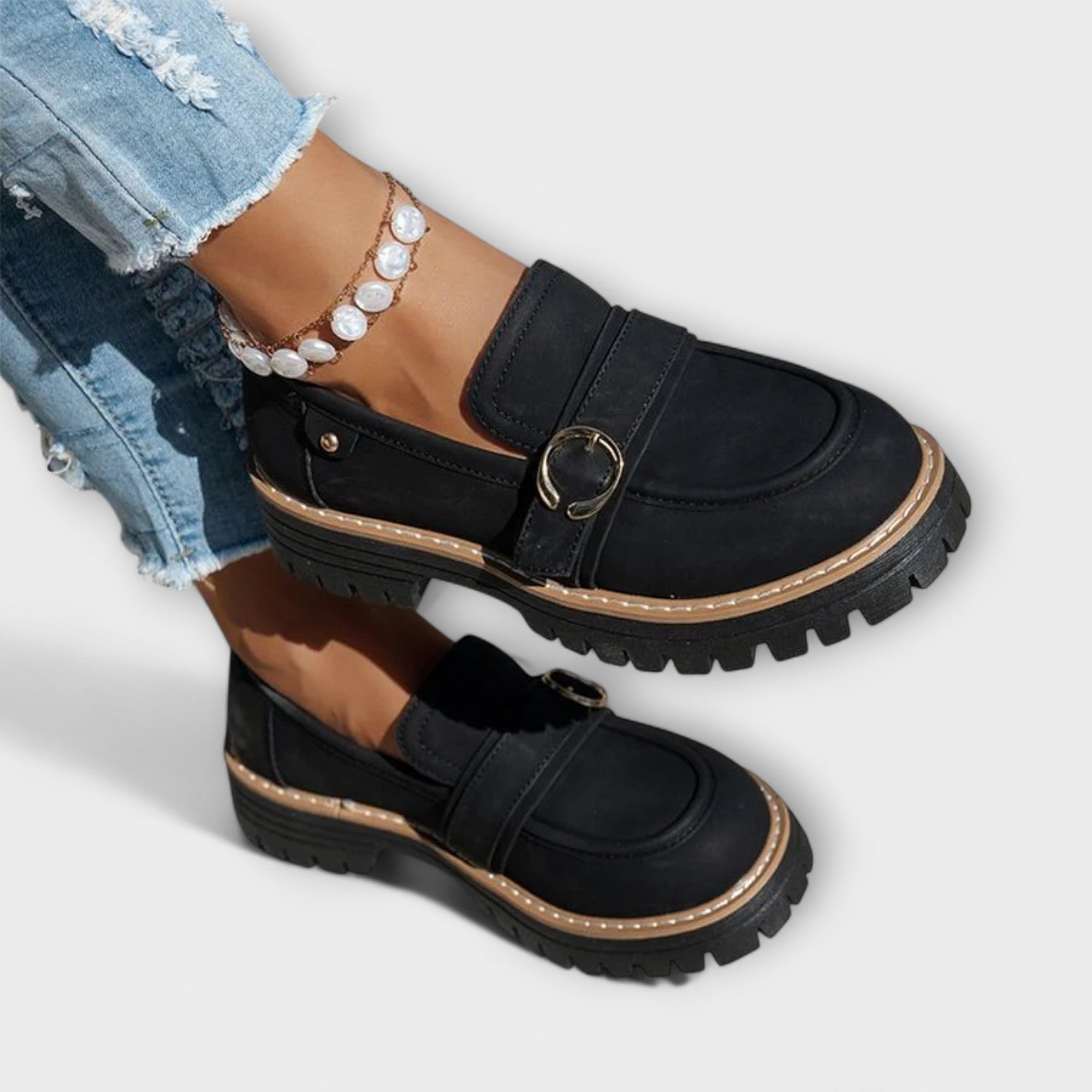 Fiora – Casual Loafers with Round Toe