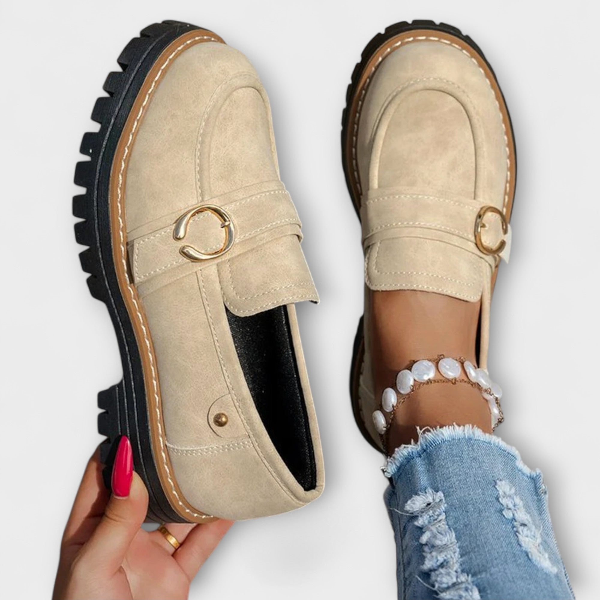 Fiora – Casual Loafers with Round Toe