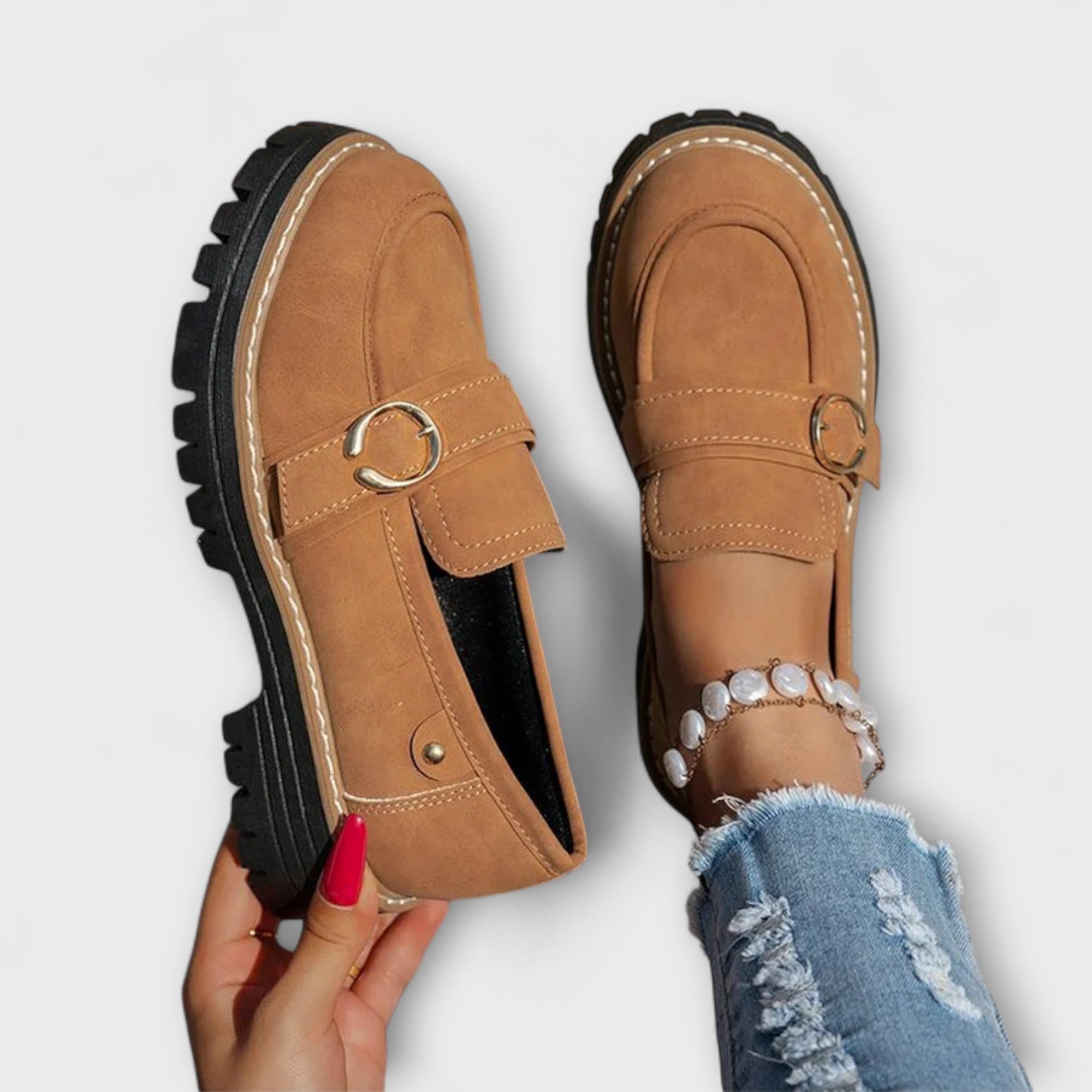 Fiora – Casual Loafers with Round Toe