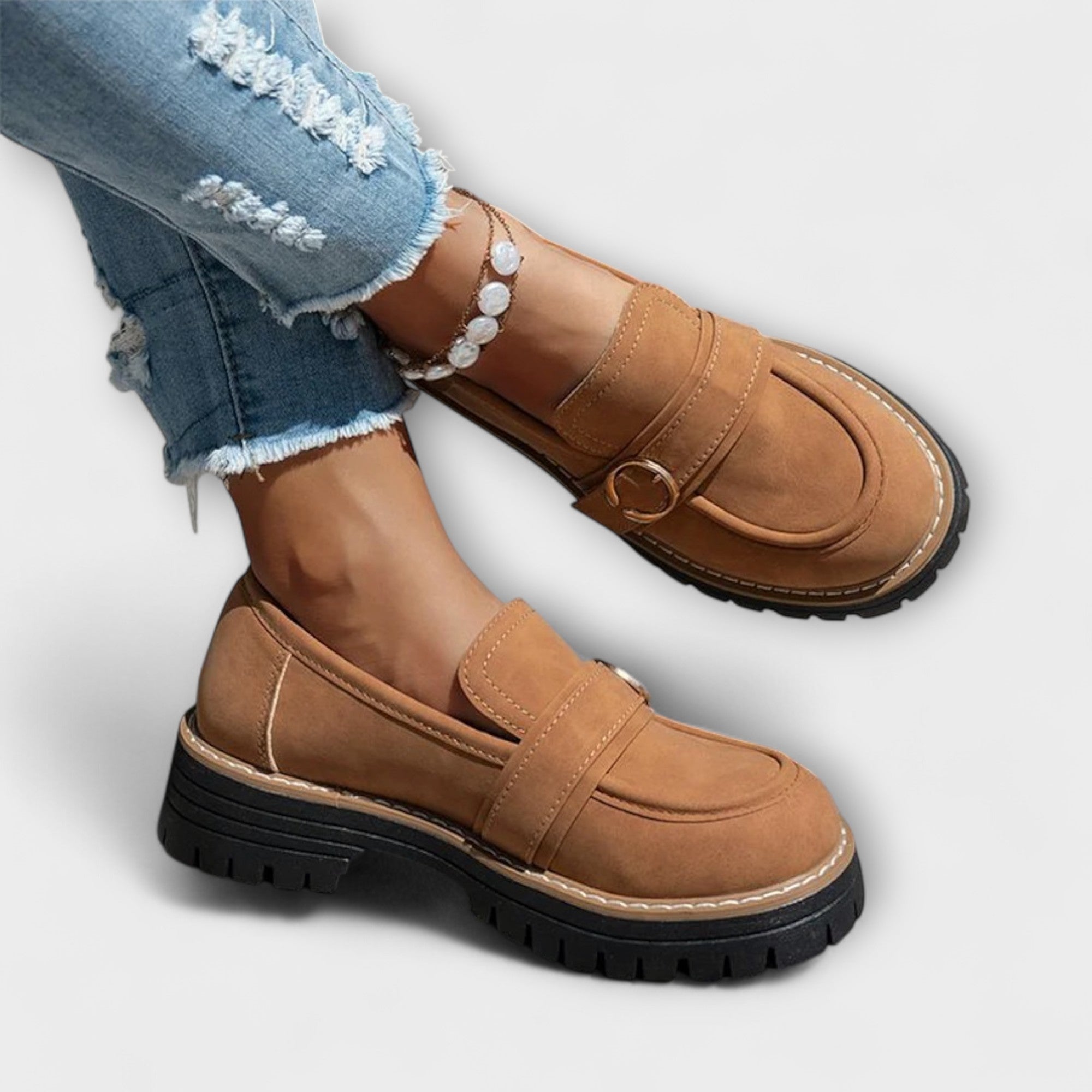 Fiora – Casual Loafers with Round Toe