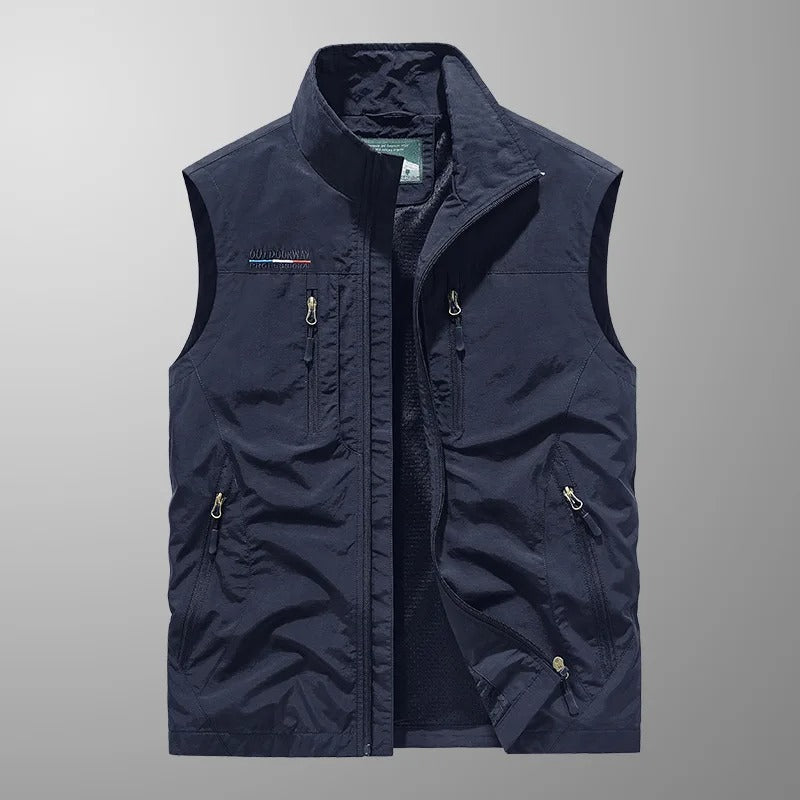 Tauno™ | Cargo Vest with Many Pockets – Lightweight, Practical, and Ready for Adventure