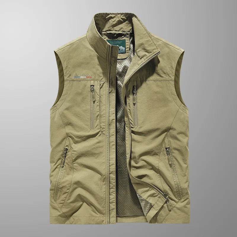 Tauno™ | Cargo Vest with Many Pockets – Lightweight, Practical, and Ready for Adventure