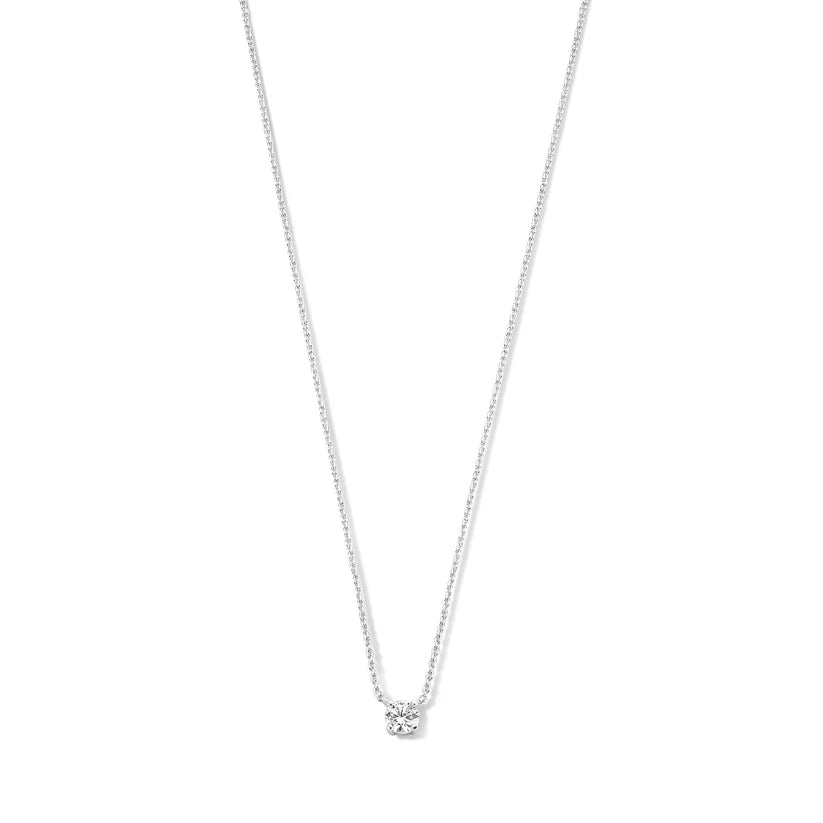 Kira  Necklace with Moissanite Stone | Gold