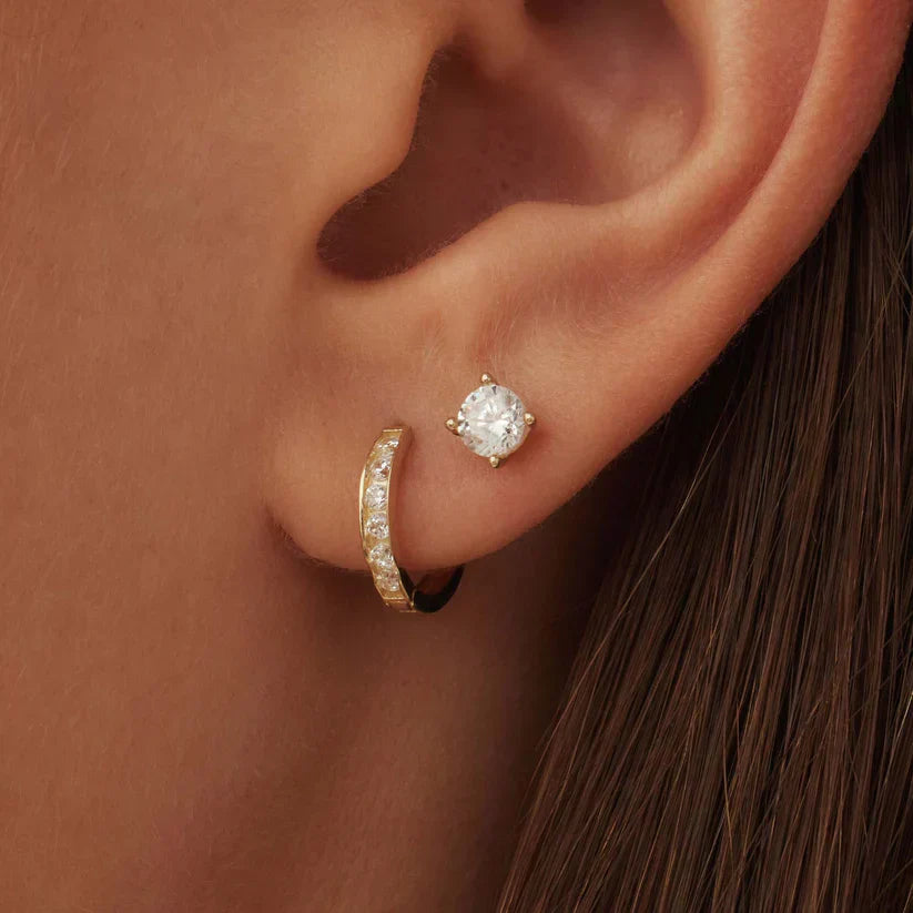 Bryn Brillane Stone Earring Set | Gold