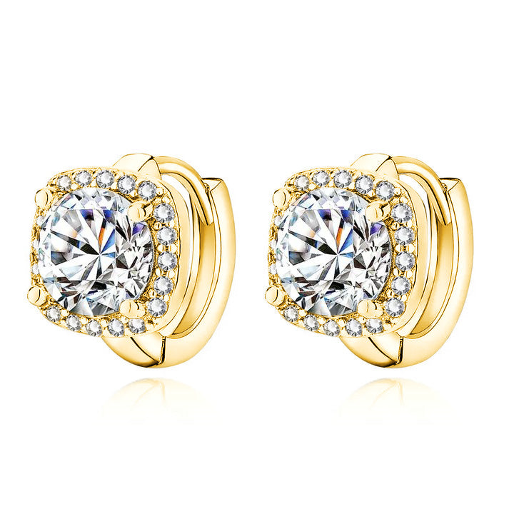Dali Square Earrings | Gold