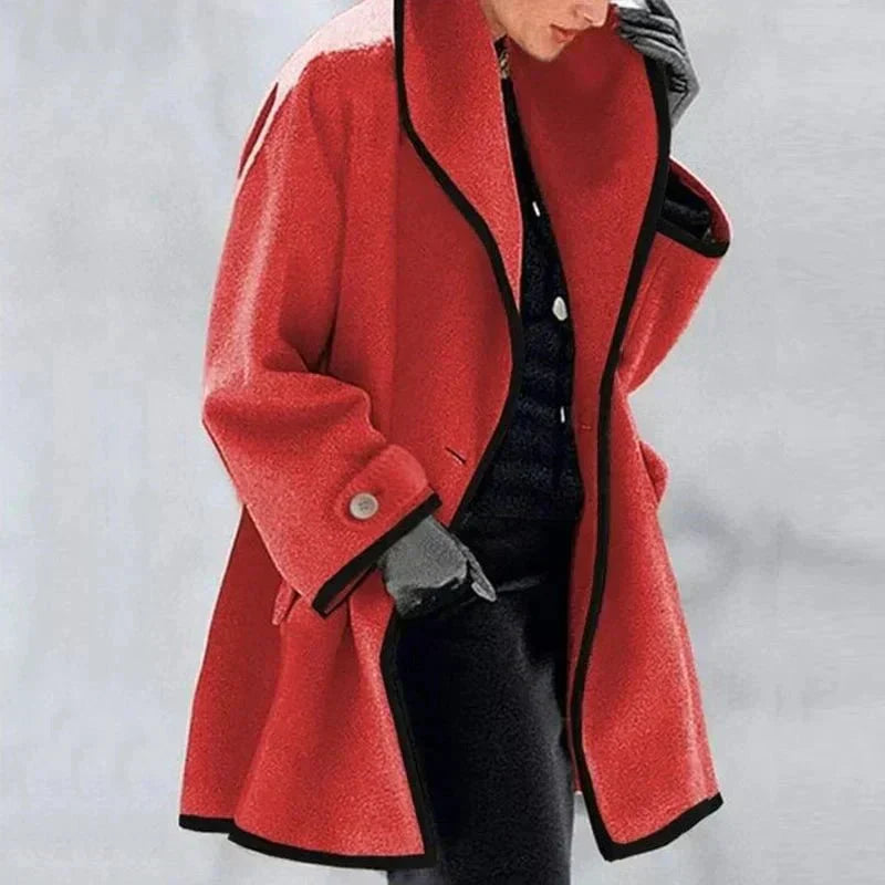 Penelope | Women's Double-Breasted Fleece Jacket | Essential for Winter