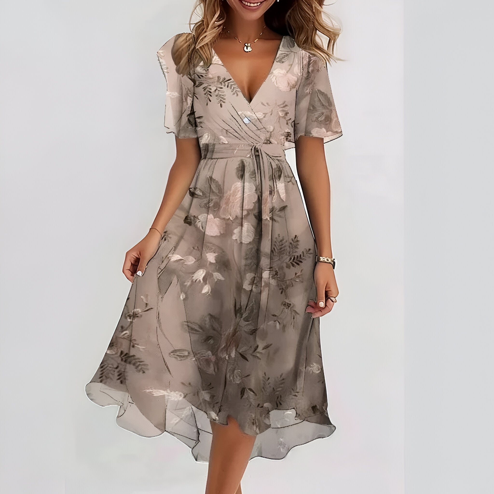 Seraya™ – Elegant, airy dress with a belly-covering cut