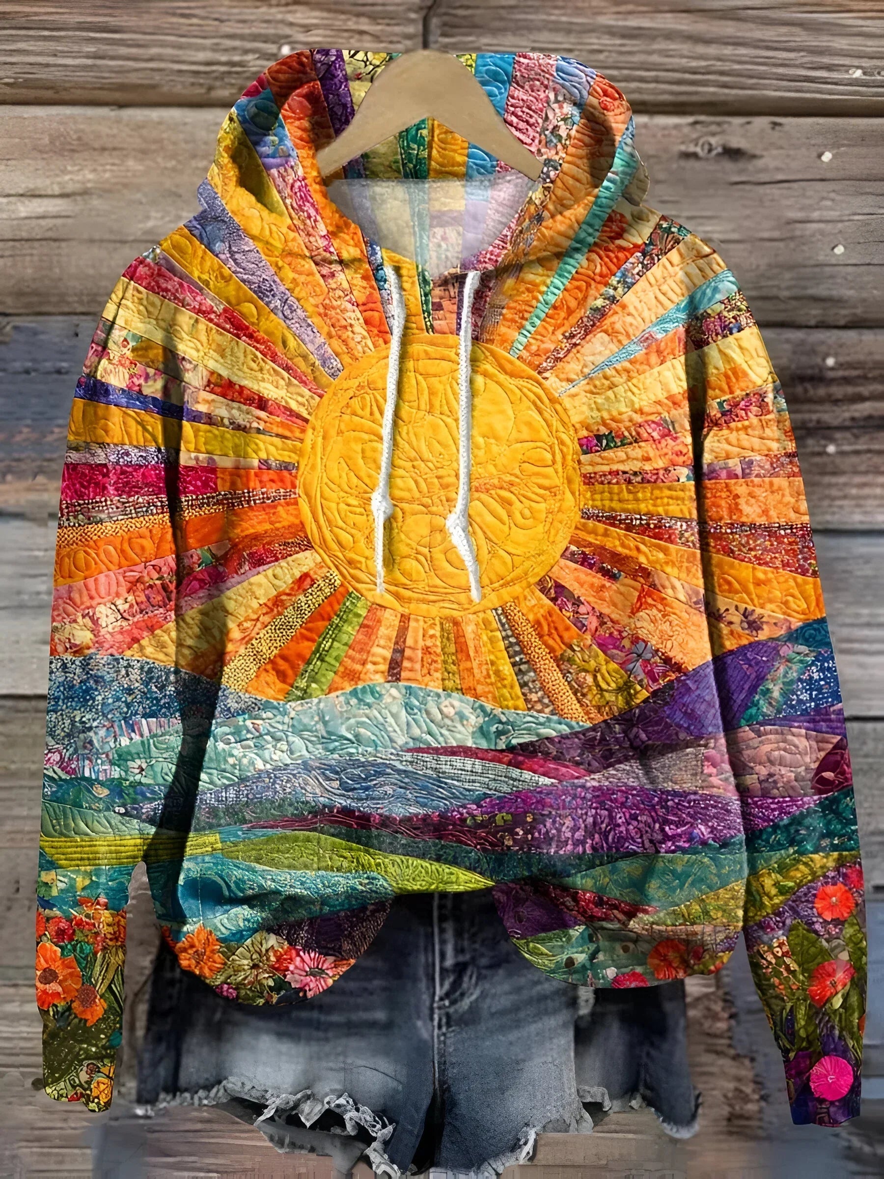 Clara - Hoodie Colorful Sunrise