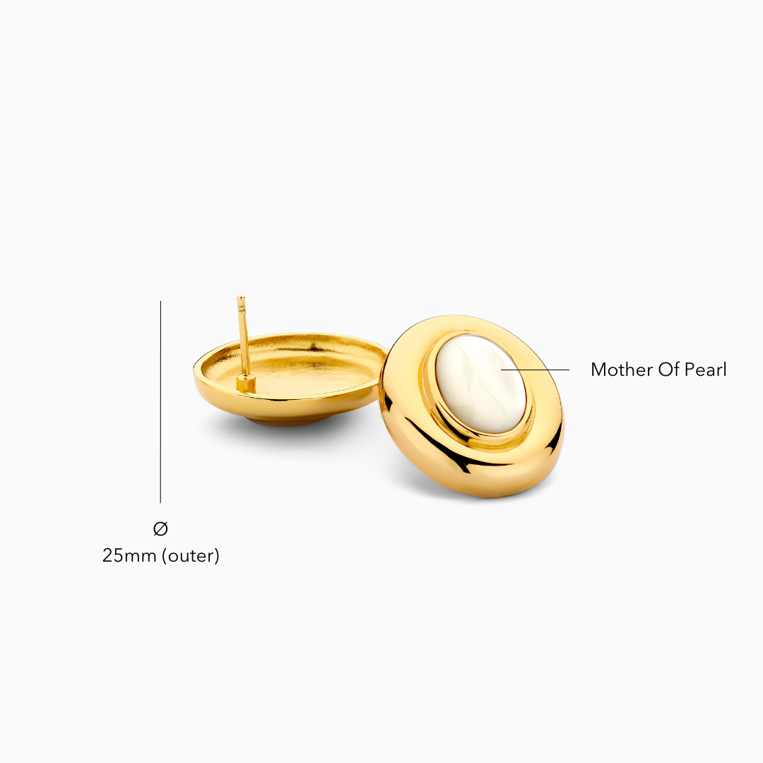 Jana Pearl Earrings | Gold