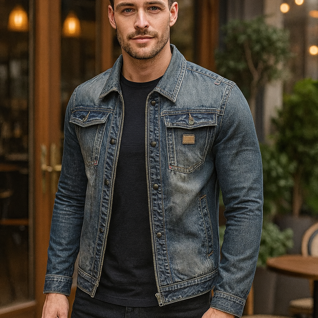 MIGUEL RIVET DENIM JACKET