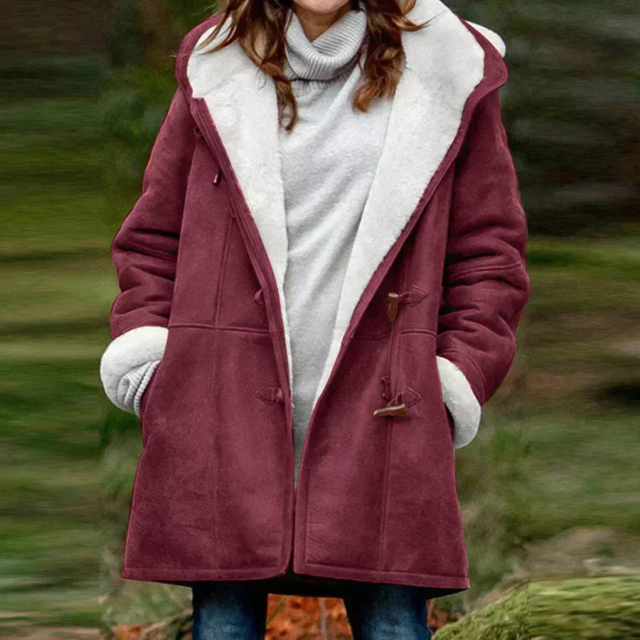 Sophia| Soft Faux Suede Coat