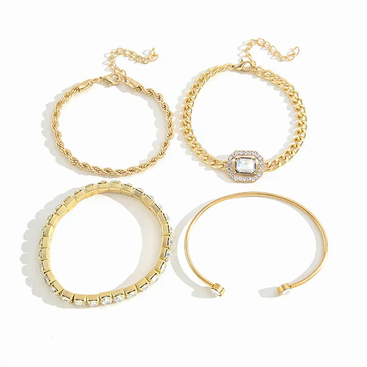 Lyla  Calvina Bracelet Set | Gold