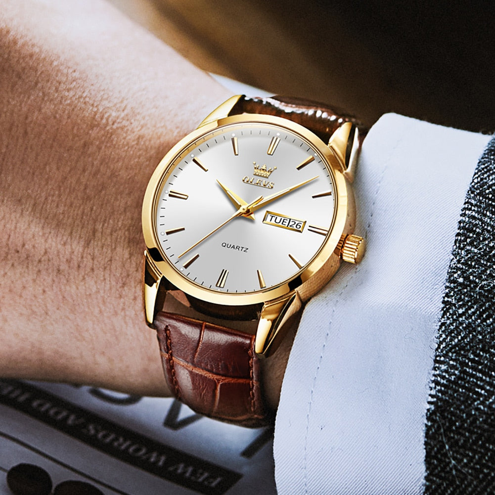 Luxury Business Leather Watch™ Olsen & Olsen
